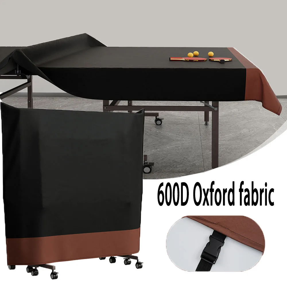 Ping Pong Table Cover 600D Oxford Fabric Heavy Duty Waterproof Dust-proof Protection for Indoor/Outdoor Ping Pong Table Cover