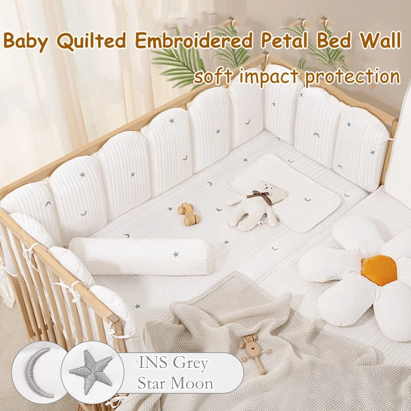2026 Irregular Bed Frame Baby Crib Bumper Baby Room Decoration Children's Baby Collision Prevention Infant Crib  Bumper
