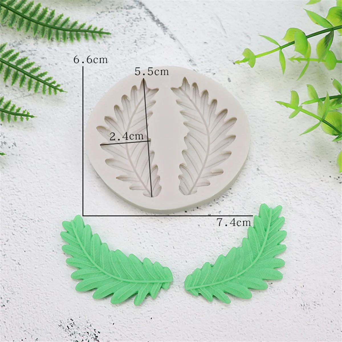 Leaf Chocolate Mold 3D Silicone Mold Leaf Candy Mold Soft Candy Mold Used for DIY Cake Decoration