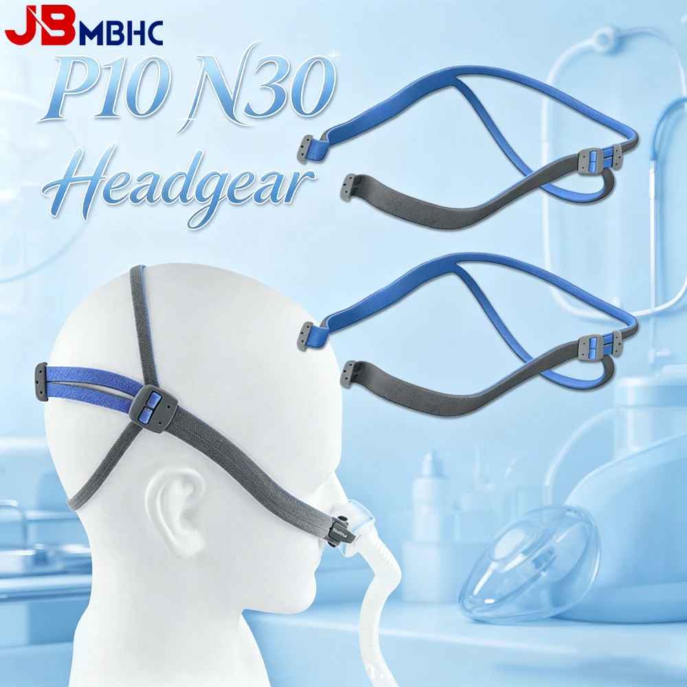 1/2 Pack CPAP Replacement Headgear Compatible with AirFit P10 & N30 Adjustable Headgear Strap Soft Elastic Material & Quick-Fit