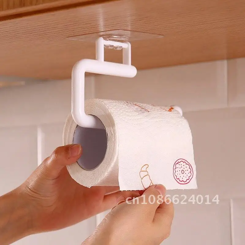 24h Self Adhesive Bathroom Paper Towel Roll Holder Ship Toilet Paper Holder for Kitchen Bathroom