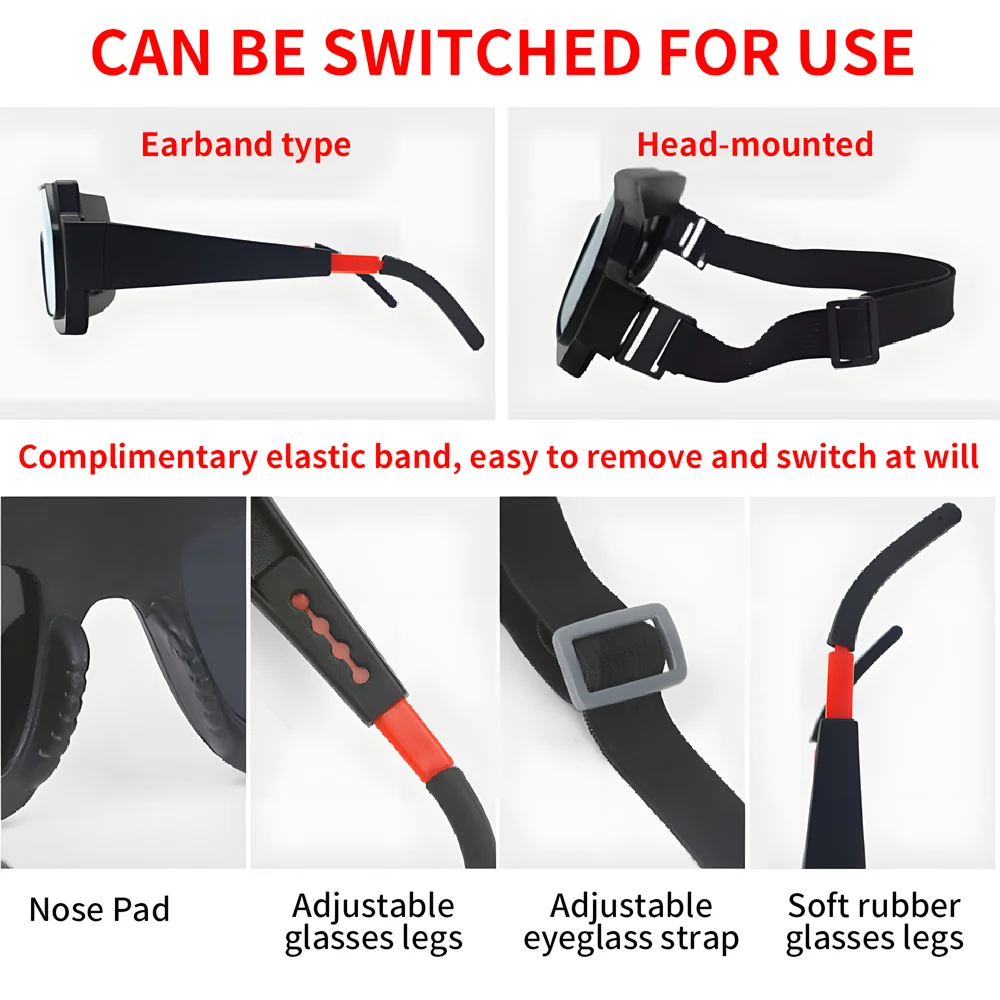 Occhiali per saldatura oscuranti automatici oscuranti occhiali solari per saldatura ad arco di Argon speciali strumenti per occhiali antiriflesso