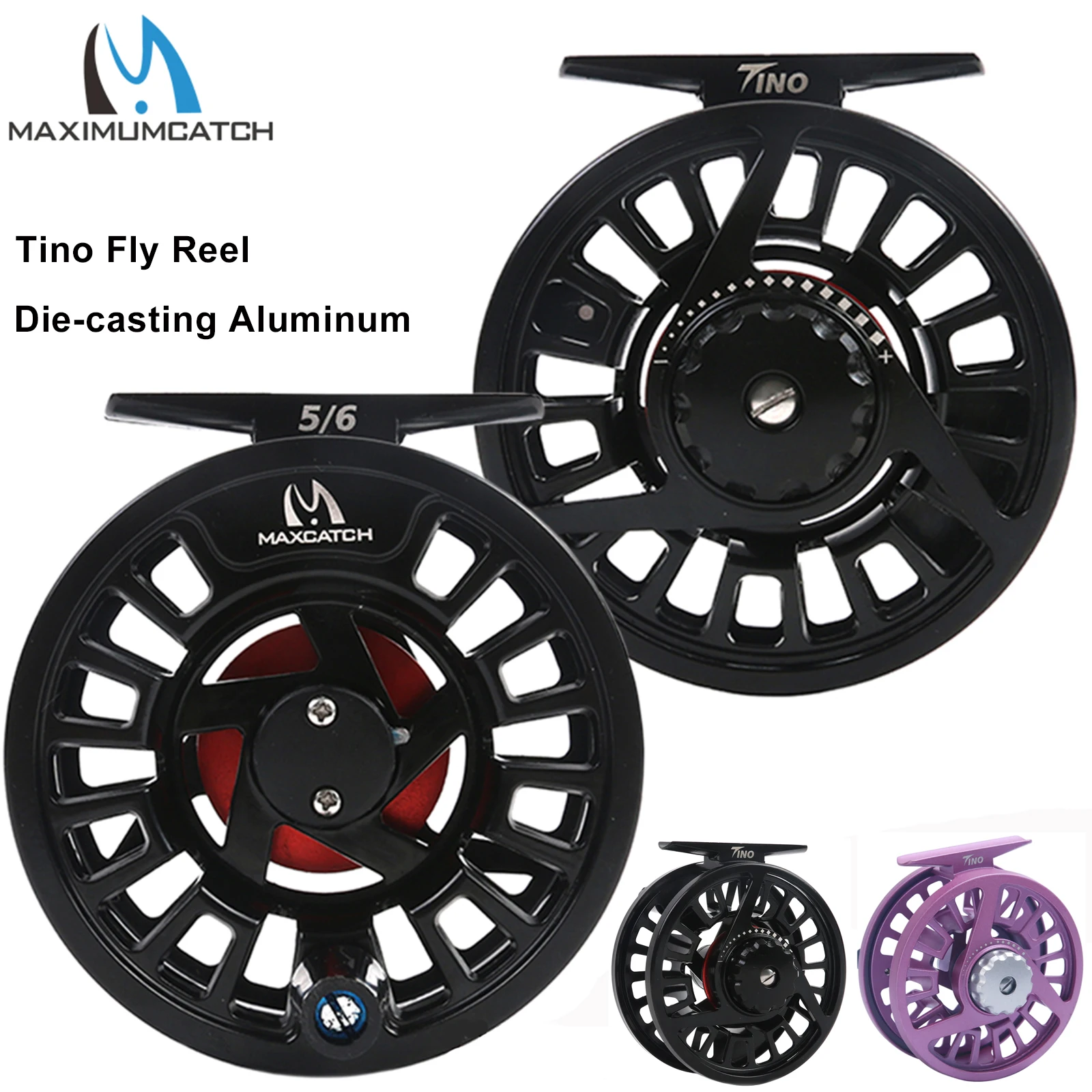 

Maximumcatch Maxcatch Die-casting Aluminum Fly Fishing Reel Right and Left Handed 3-8wt Black Color Fly Reel