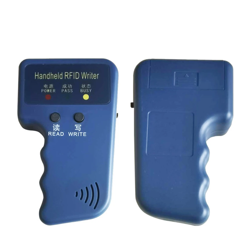 Handheld 125KHz EM4100 RFID Copier Writer Duplicator Programmer Reader + EM4305 T5577 Rewritable ID Keyfobs Tags Card