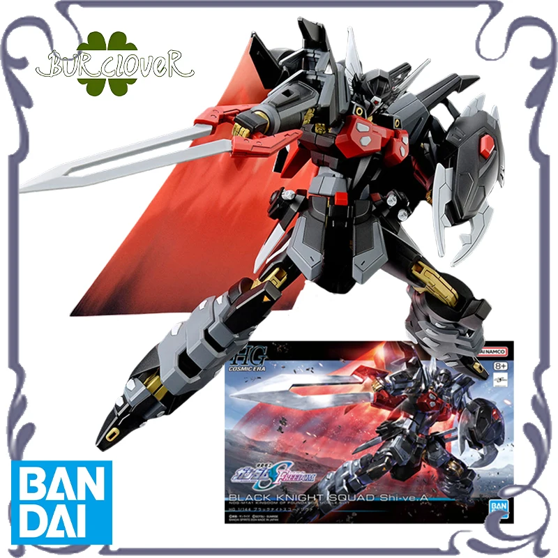 

Bandai Original GUNDAM HG 1/144 Series BLACK KNIGHT SQUAD Shi-Ve.A Anime Action Figure Assembly Model Toys Collectible Model