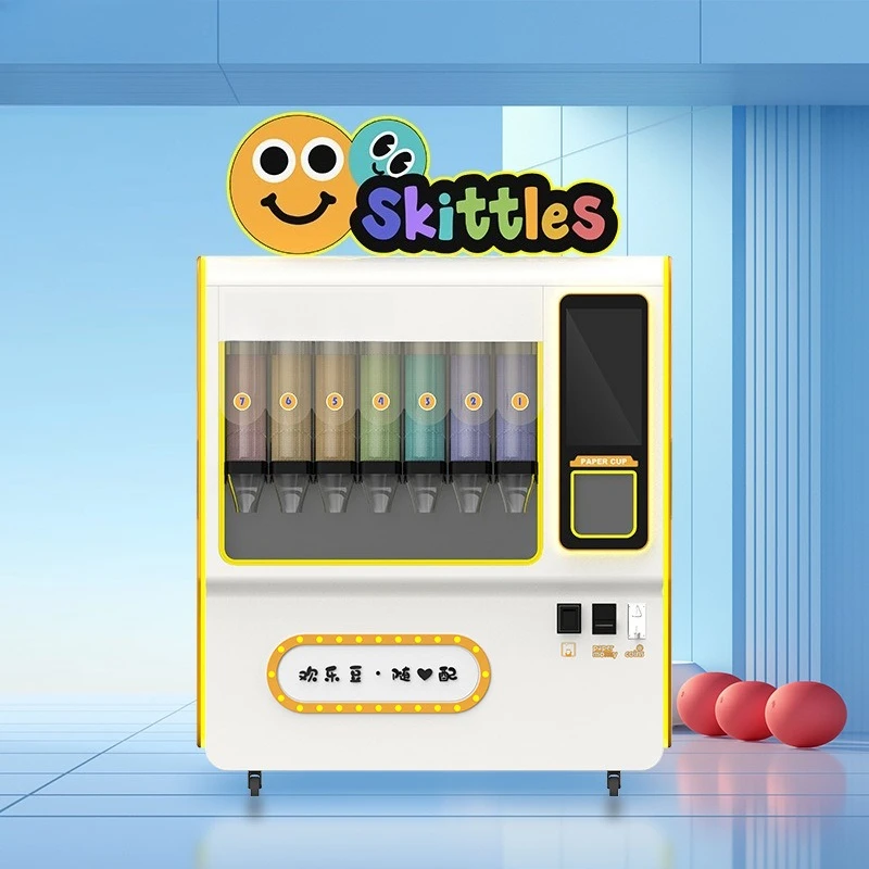 Máquina expendedora automática de caramelos de goma, máquina expendedora autoservicio sin personal, negocio las 24 horas, proyecto de alta rentabilidad