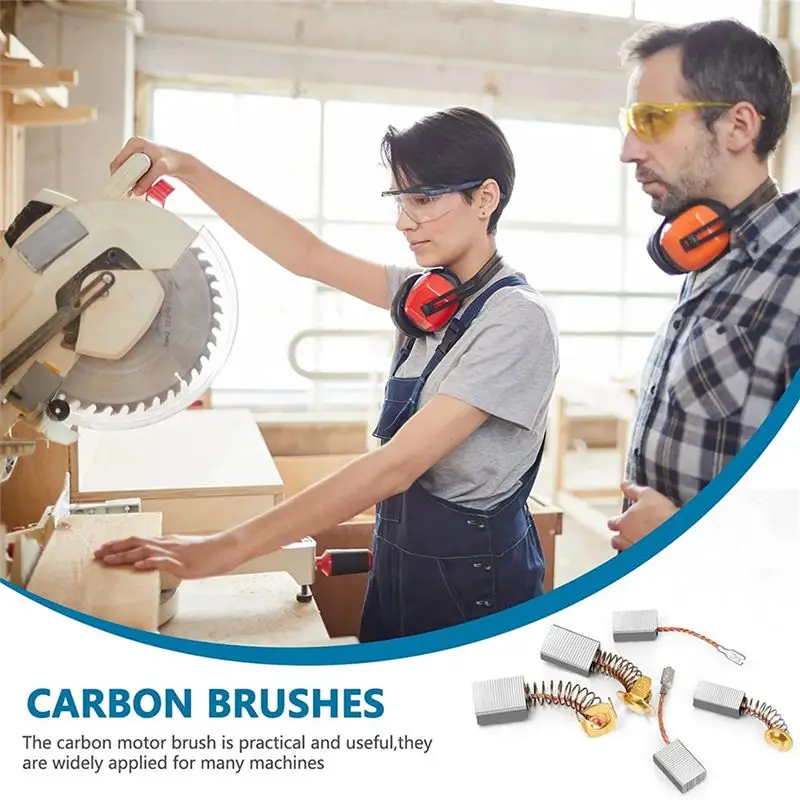 

AA97 24 Pcs Electric Motor Brushes Carbon Brushes Power Tool Replacement Part for Repair Power Tool 12 Different Sizes