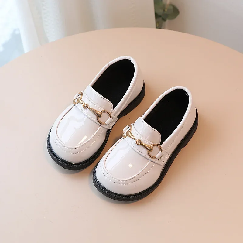 British Style Children Leather Shoes Breathable Slip on Loafers for Kids Boys Student Performance Shoes Toddler Girl Moccasins