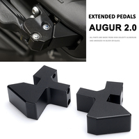 New Motorcyle Accessories For YAMAHA AUGUR Augur 2.0 Aluminum Passenger Footpeg Lowering Kit Footrest Silver Black