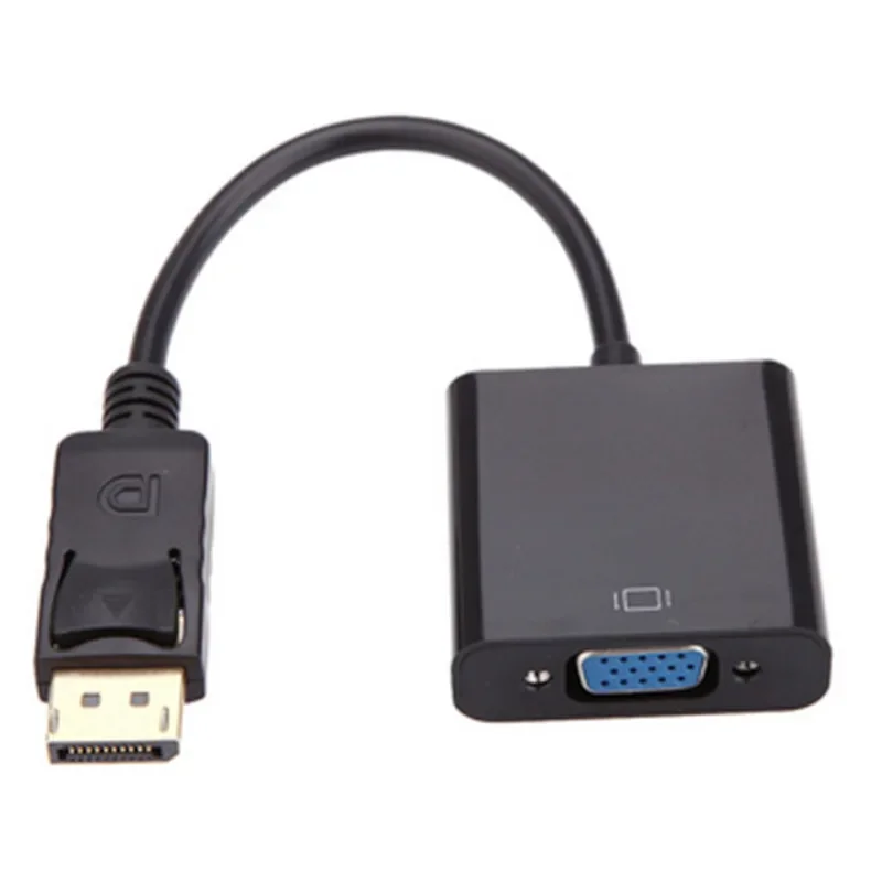 DisplayPort Display Port DP to VGA Adapter Cable Male to Female Converter for PC Computer Laptop HDTV Monitor Projector