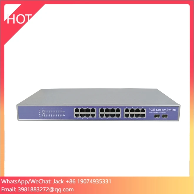 

24 Port Poe Switch For Cctv Poe Ip Camera