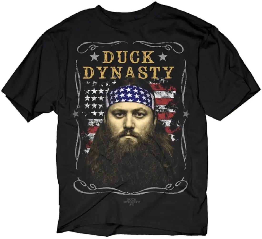 Duck Dynasty American Beard Adult T-Shirt -Official Willie Robertson Duck Commad