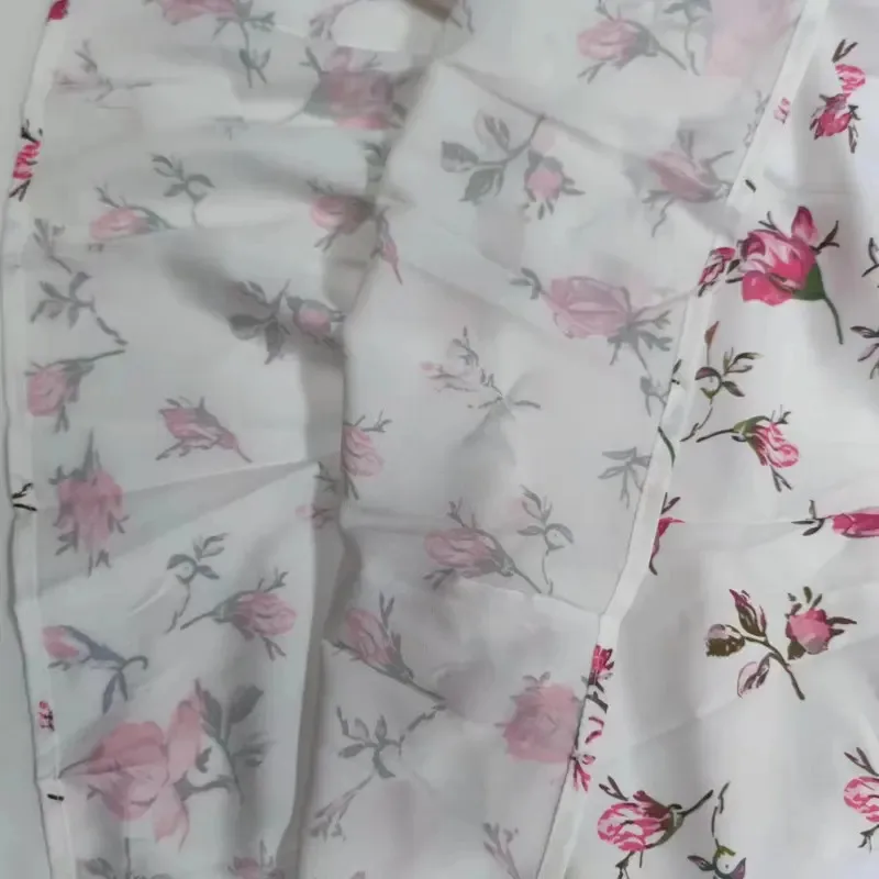 aa Bear House 002's Elegant Midi Urlaub 2024 Sommer Damen Neuer Stil Temperament Süßer Modedruck V-Ausschnitt LacWAT99 ★ ★