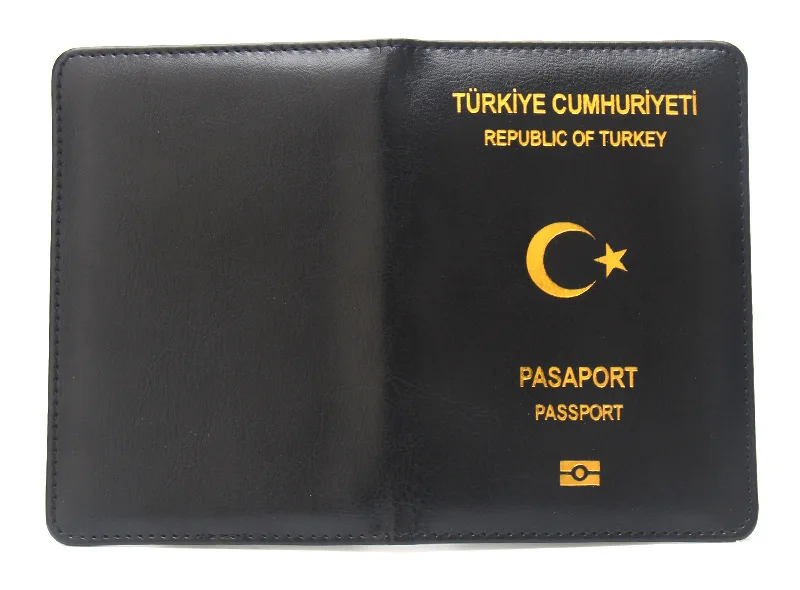 Tempat Paspor Turki Sampul Paspor Pasangan Aksesori Perjalanan Tempat Paspor Kulit Tempat Kartu Identitas Tempat Tiket Pesawat