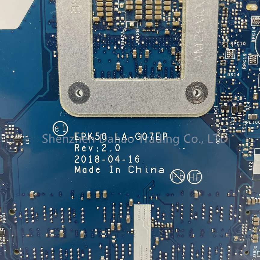 Imagem -02 - Laptop Motherboard para hp Pavilion 15-da 250 g7 Epk50 La-g07dp La-g07ep I37020u I58250u I79550u L20369601 L20371001