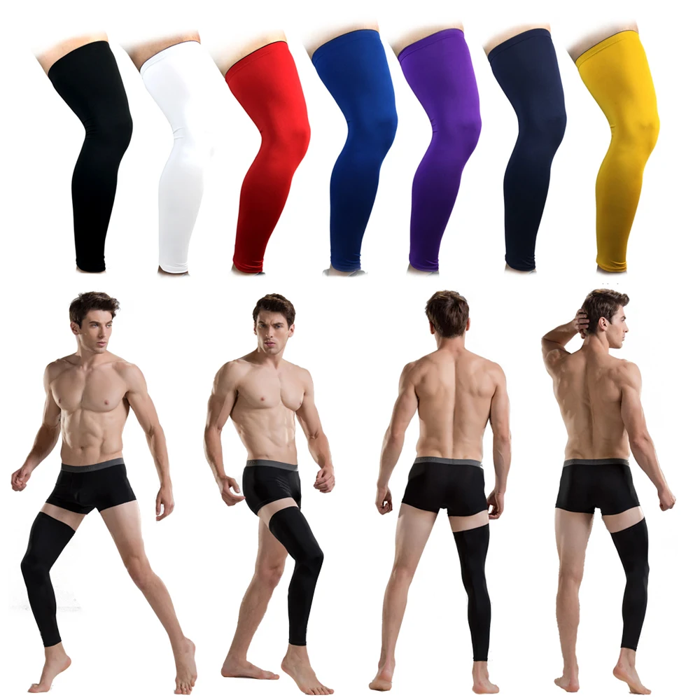 1 PCS Lengthen Compression Leg Warmers Basketball Football Cycling Socks Knee Calf Sleeves UV Sun Leg Warmers Men Women