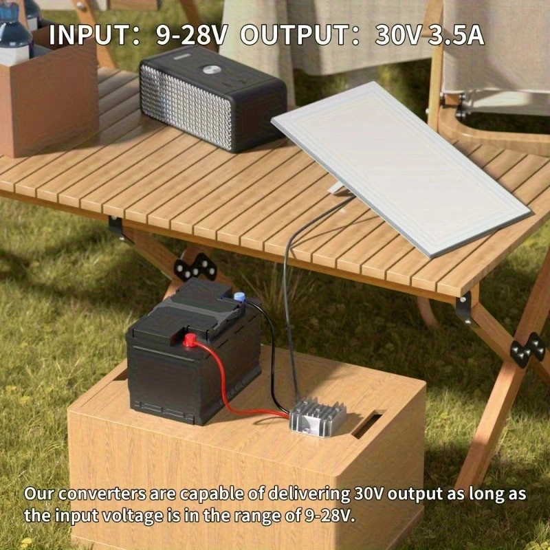 Starlink Mini 12V Adapter, DC 12V Power Cord Converter for Starlink Mini Power Supply Step Up to 30V 3.5A Conversion Kit DC Male