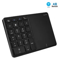 Teclado numérico USB + Bluetooth con panel táctil Teclado Digital inalámbrico para Mac OS Contabilidad Windows IOS Teclado numérico de 22 teclas