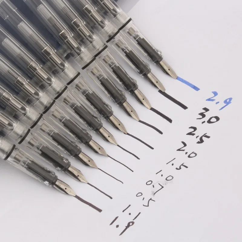 Parallel Calligraphy Fountain Pen Flat Tip Gothic Arabic Tibetan Art Pen Vinyl Flower Body Stationery Supplies No INK