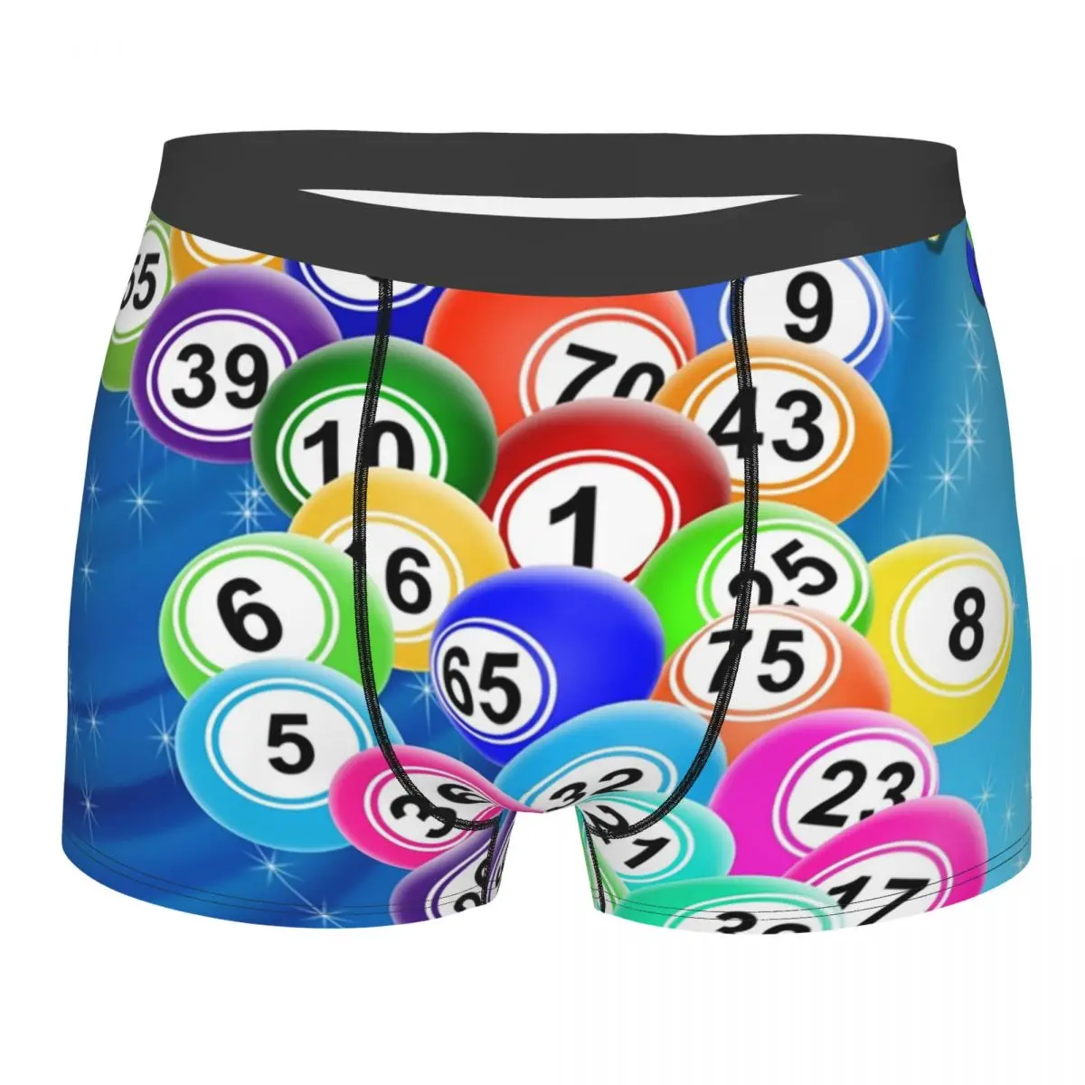 Bingo Balls Boxer Shorts Men 3D Print Male Stretch Paper Game Underwear Panties Briefs