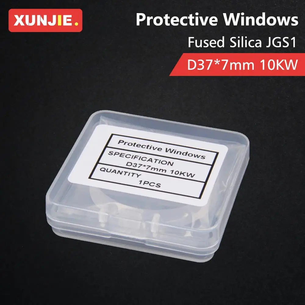 XUNJIE Protective Windows 37x7 10KW Laser Lens P0595-58601 D37 d7 For Raytools ProCutter WSX OSPRI Fiber Laser Cutting Head Part