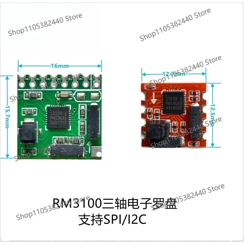 rm3100-test-module-pni-geomagnetic-sensor-board-three-axis-electronic-compass-pni-magnetometer