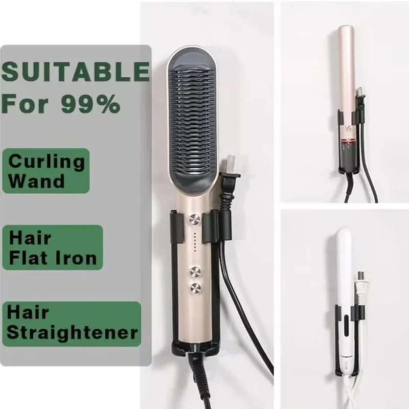 Wall-Mount Holder for Dyson Airwrap Styler Hair Curling Suitable Various Curly Hair Sticks Iron Aluminum Organizor Storage Rack