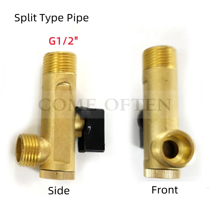 Electronic Drain Valve Fittings Pilot Head Timer Solenoid Valve Coil Hole Diameter 13mm AC220V G1/2\