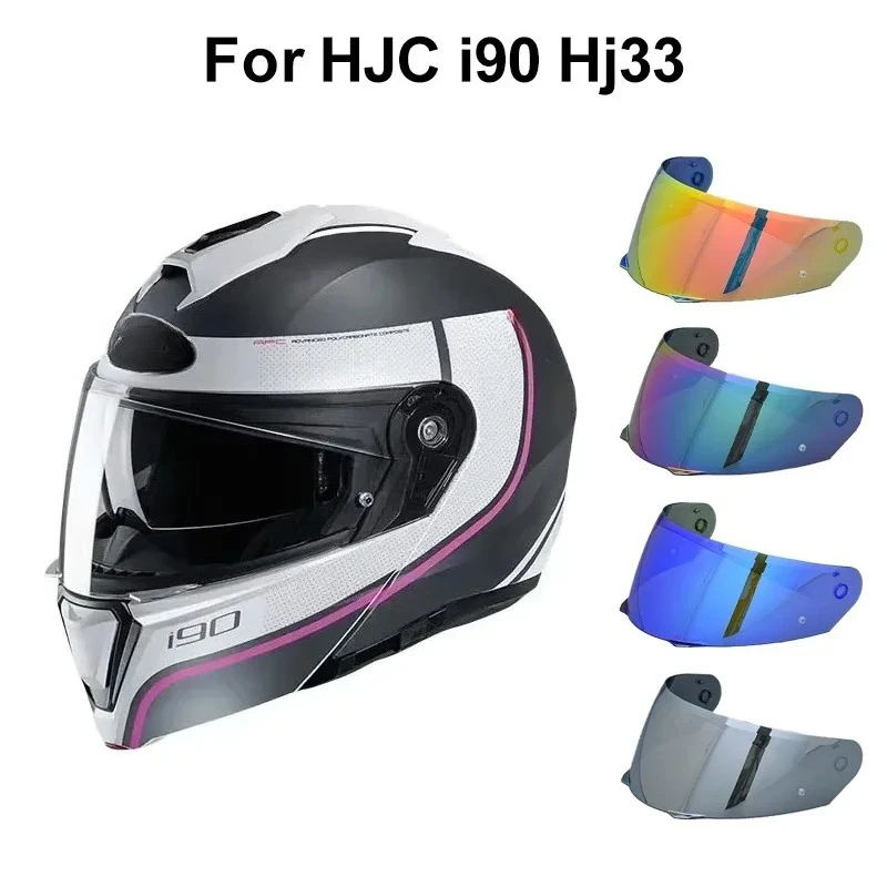 

HJ-33 Motorcycle Helmet Visor Lens for HJC HJ-33 I90 Replace Anti-UV Anti-Scratch Dustproof Wind Shield Motorcycle Accessories