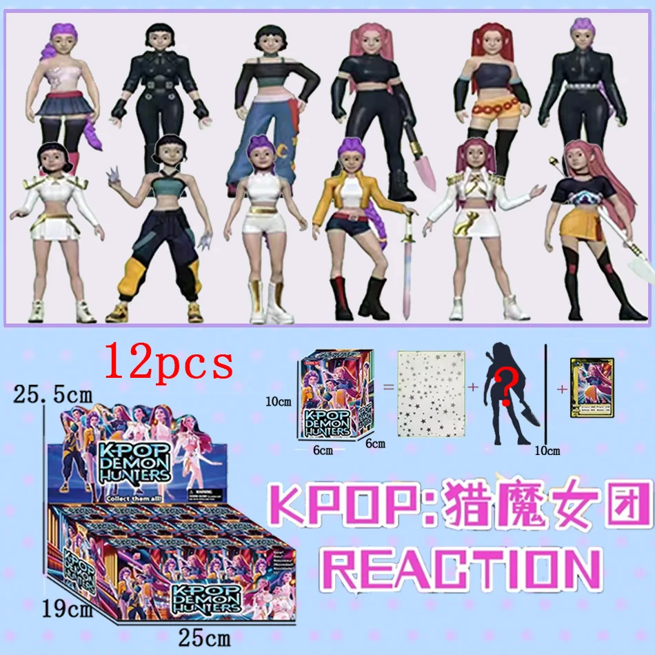 Anime Film Blind Box K-POP Hexe Jagd Super Idol Rumi Mira Zoey Dämon Hunter Mini Figur PVC Modell Geburtstag geschenk Blind Box