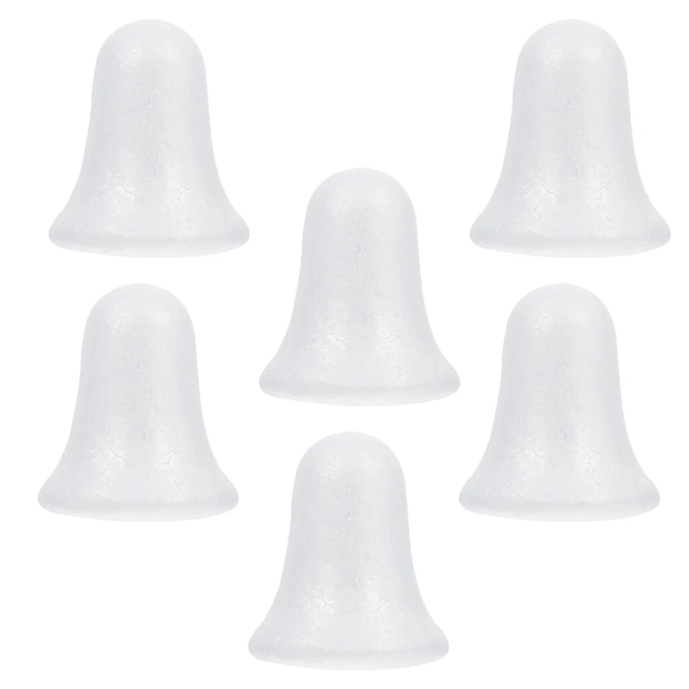 

6Pcs Handcrafted Xmas Bell Pendant Foam Jingle Bells For Christmas Tree Decor Cute Festive Adornments Hanging Decoration