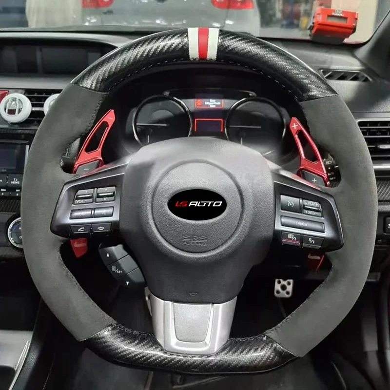 

Alcantara Hand Stitched Steering Wheel Cover for Subaru WRX STI Levorg STI 2014-2021 Levor Leather Steering Wheel for Wrap