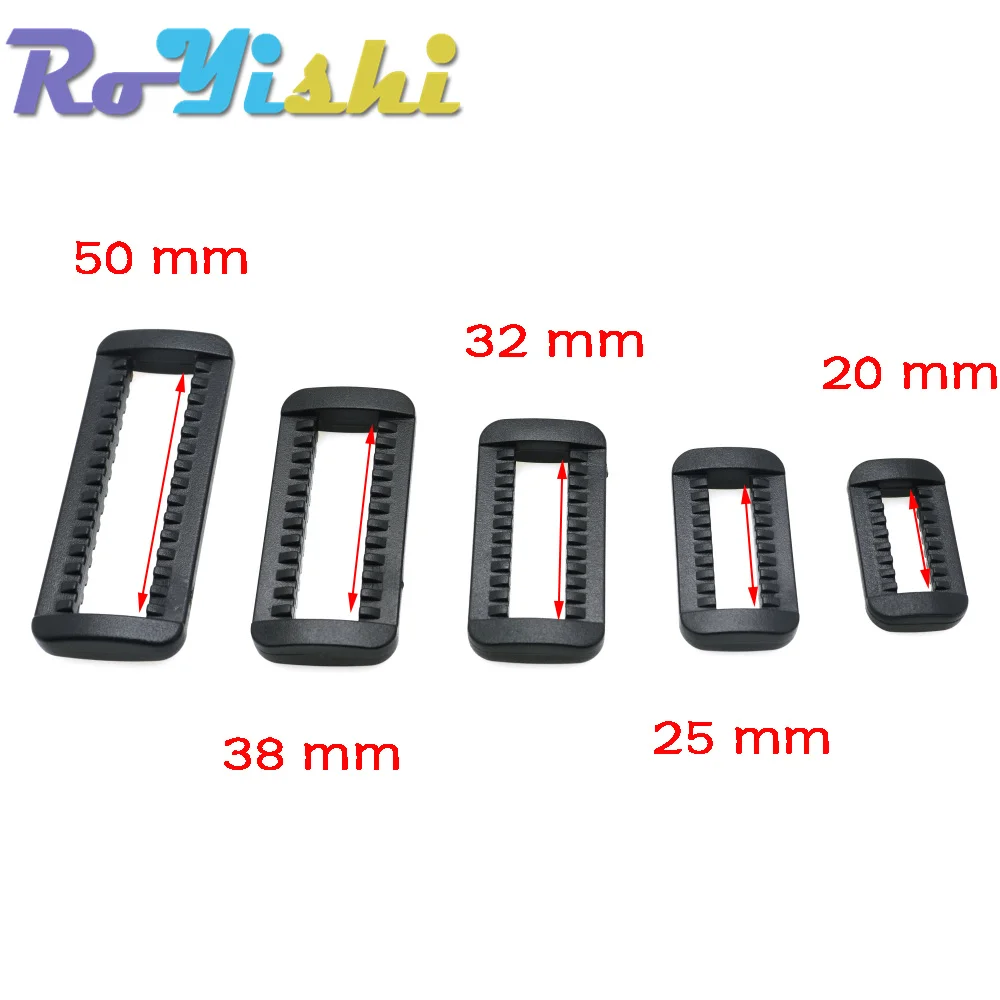 10 Pcs/Pack Loops Looploc Side Release Buckles Plastic Rectangle Rings Backpack Strap Bag Parts Accessories