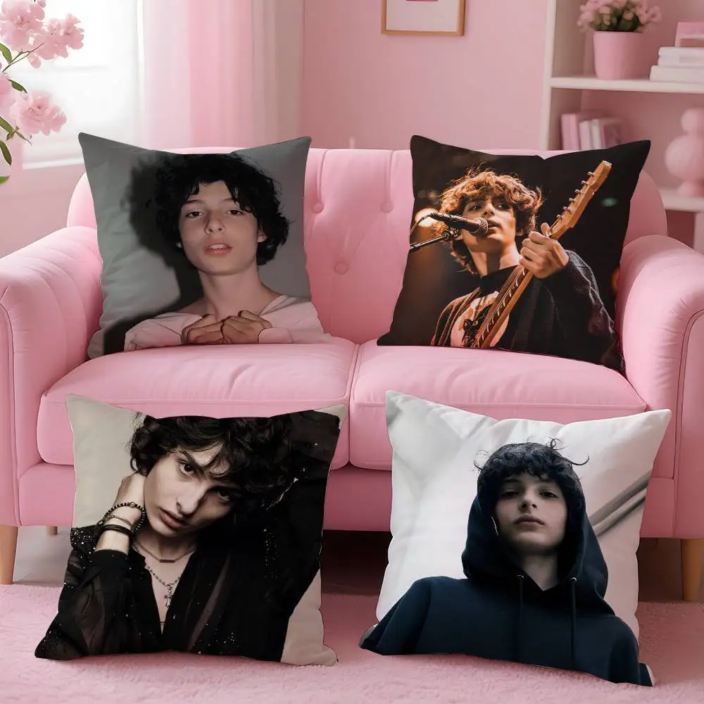 Finn Wolfhard Kissenbezug, Muster, bedruckter Kissenbezug für Wohnzimmer, Sofa, Kissenbezug und Schlafzimmerdekoration