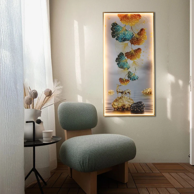 SOFITY Wall Sconces Lamps Contemporary Deer Figure LED Rectangle Mural Light Creative For Home