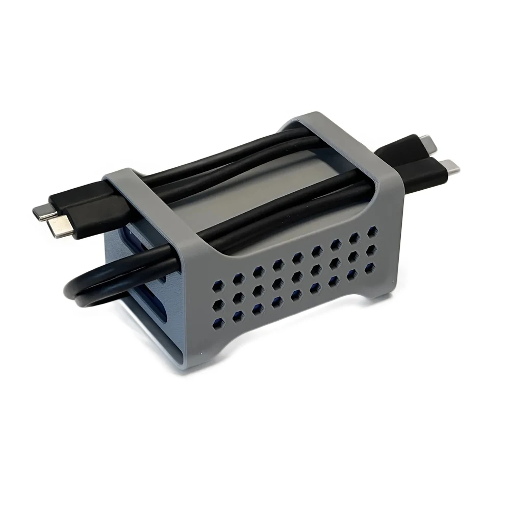 

For Samsung T7 SSD Holder Secure Storage Case with Slide-Out Cover, Cooling Vents & Type-C Cable Slot for T7 Drive 3D Printed