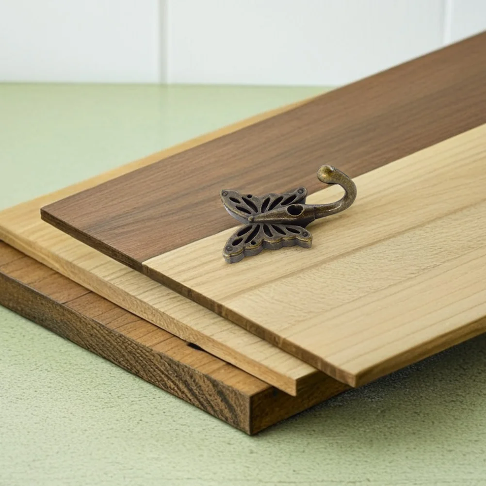 5 шт. крючков в виде бабочки, винтажный стиль для хранения одежды