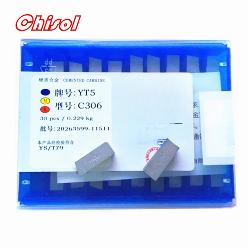 10pcs 20pcs 30pcs/box C306 YT5 YW2 YW1 YT15 YT14 YG6 YG8 Carbide Brazed Inserts Welding Tips Blade Cutter Cutting Tools