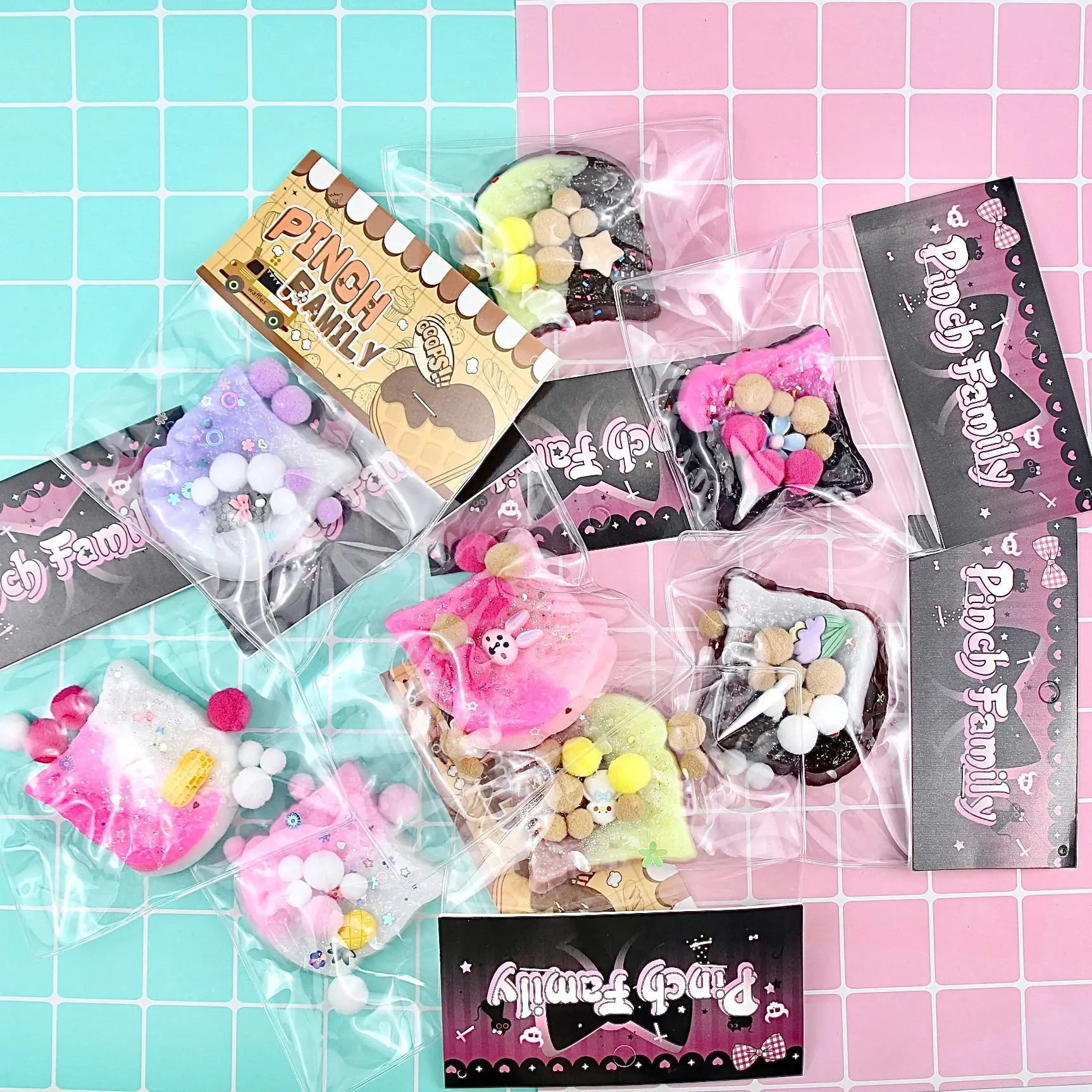 Juguetes para apretar con pellizco de tostadas brillantes, juguete de descompresión de rebote lento, Reduce el estrés, alivio del estrés, juguete sensorial para niños