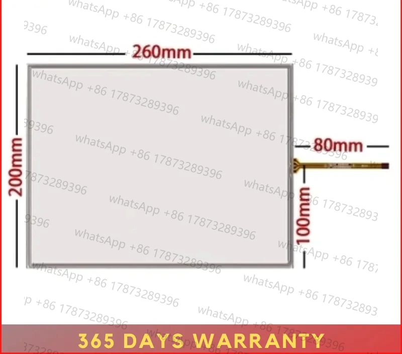 

Touchscreen for 12 inch 4 line 4:3 small interface 260*200 Industrial Digitizer Resistive Touch Screen Panel Resistance Sensor