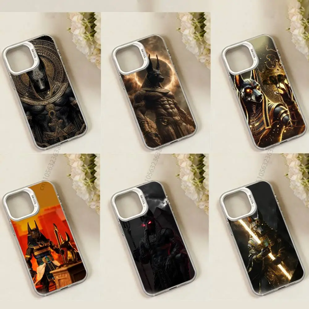 

Anubis Egyptian God phone Case for iPhone 17 11 12 Pro Max Plus Mini Air SE 16e 14 15 16 13 Soft Shell