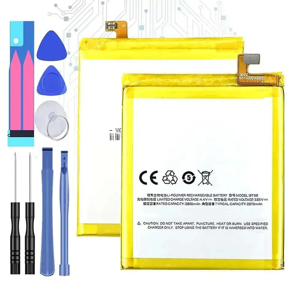 

3000mAh Long Lasting For Meizu M3 M3S M3S Mini Y685Q M688Q M688C M688M M688U BT15 BT68 Mobile Phone Battery High-Efficiency