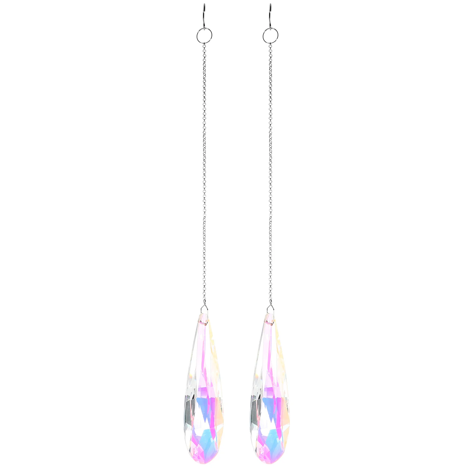 

2Pcs Crystal Sun Catcher Versatile Pendant for Lights Garden Hanging Decor Wind Chime Pendant Crystal Sun Catcher