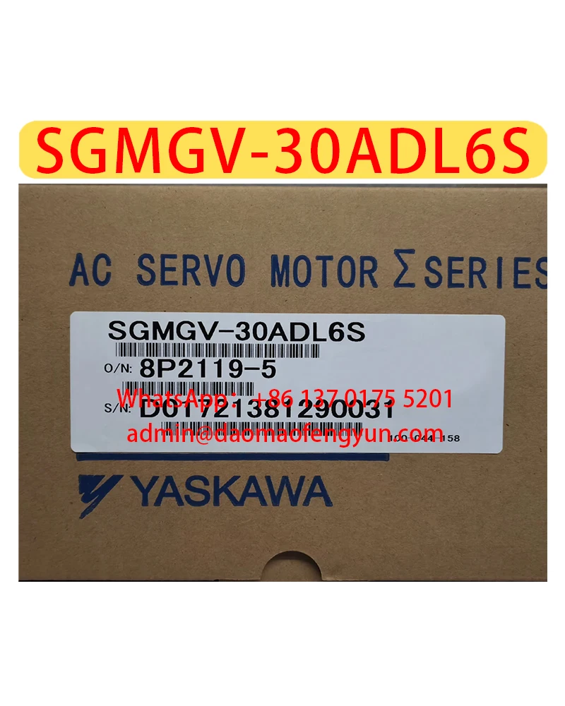 

SGMGV-30ADL6S Brand New Servo Motor SGMGV 30ADL6S Original Genuine，Fast shipping