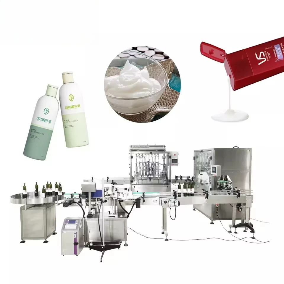 100 to 1000ml 8 Heads Filler Automatic Cream Paste Liquid Bottle Filling Machine for Cosmetic Shampoo Cream