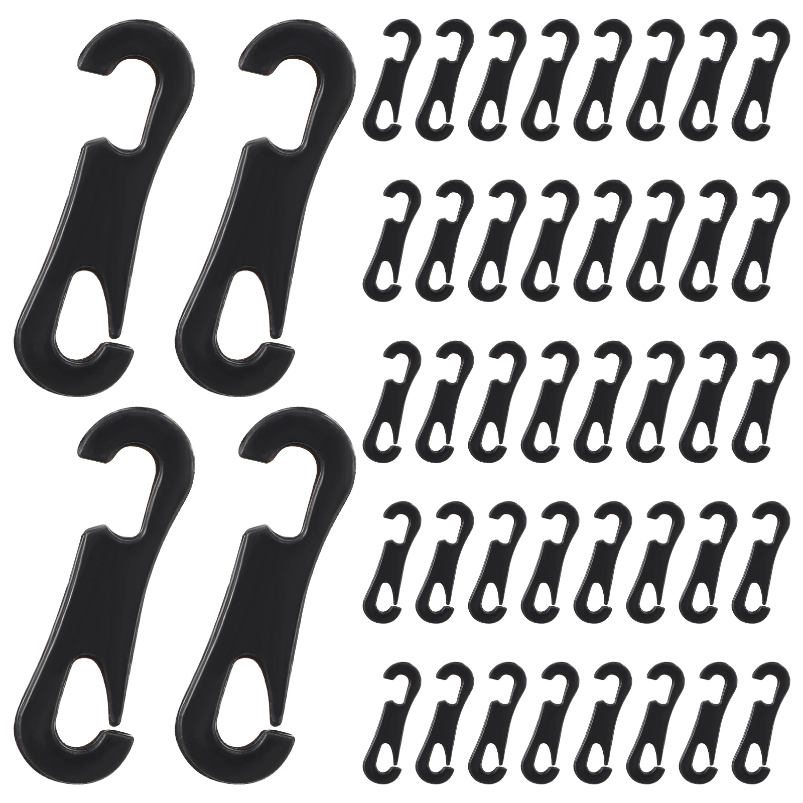

200pcs Car Seat Cushion Hooks 3 5cm ABS S Shape Durable Sturdy Plastic Material Fixing Accessories Vehicle Covers