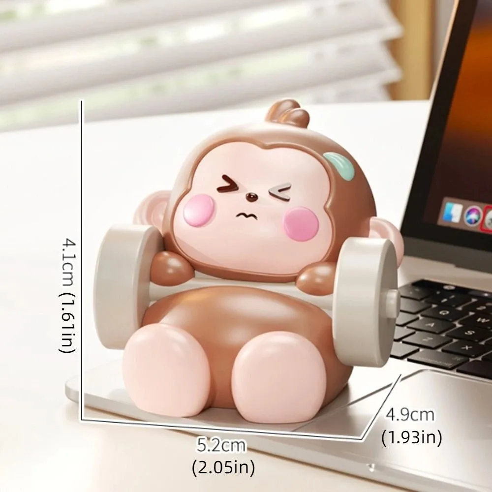Resin Monkey Miniature Figurine Handmad Statue Little Monkey Ornaments Collectible Cartoon Monkey Landscape Decoration
