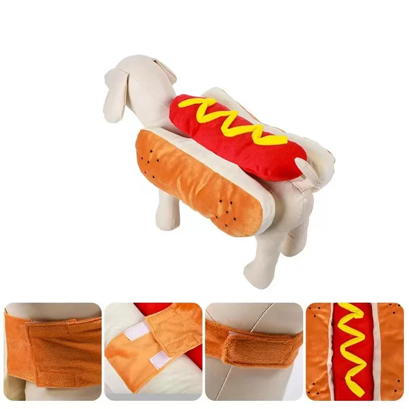 Funny Holiday Dog and Cat Pet Costumes Adjustable Clothes Pet Costume Cosplay Cute Dachshund Party Costumes view 6