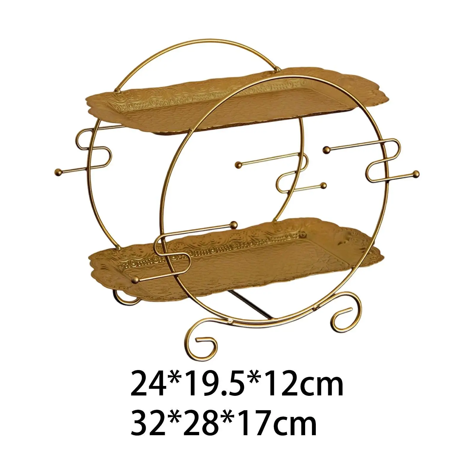 

Makeup Organizer Stainless Steel Large Capacity Cosmetic Holder Perfume Stand for Dresser Bathroom Countertop Vanity Kitchen