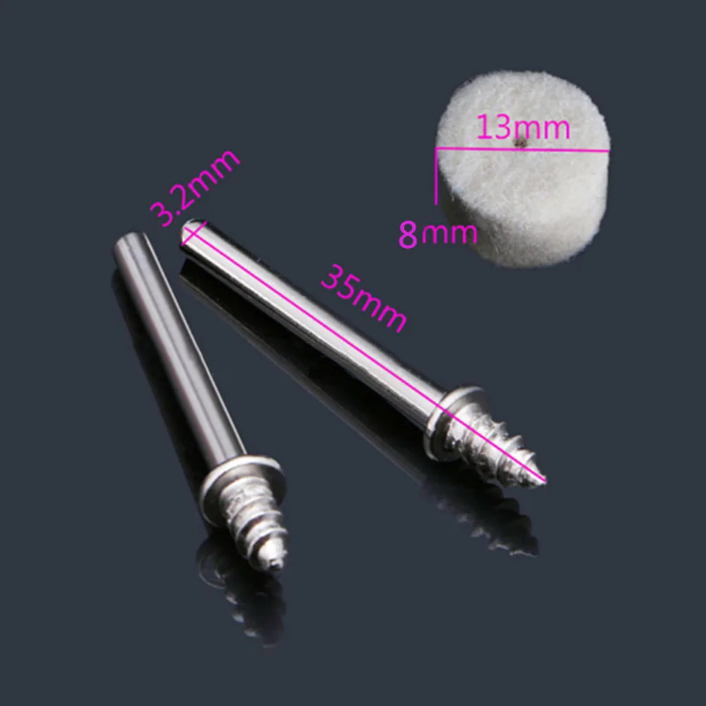 

102 in 1 Abrasive Wool Wheels Buffing Polishing Wheel Set For Beauty Equipment Jewelry Stainless Steel Glass Mechanical Parts
